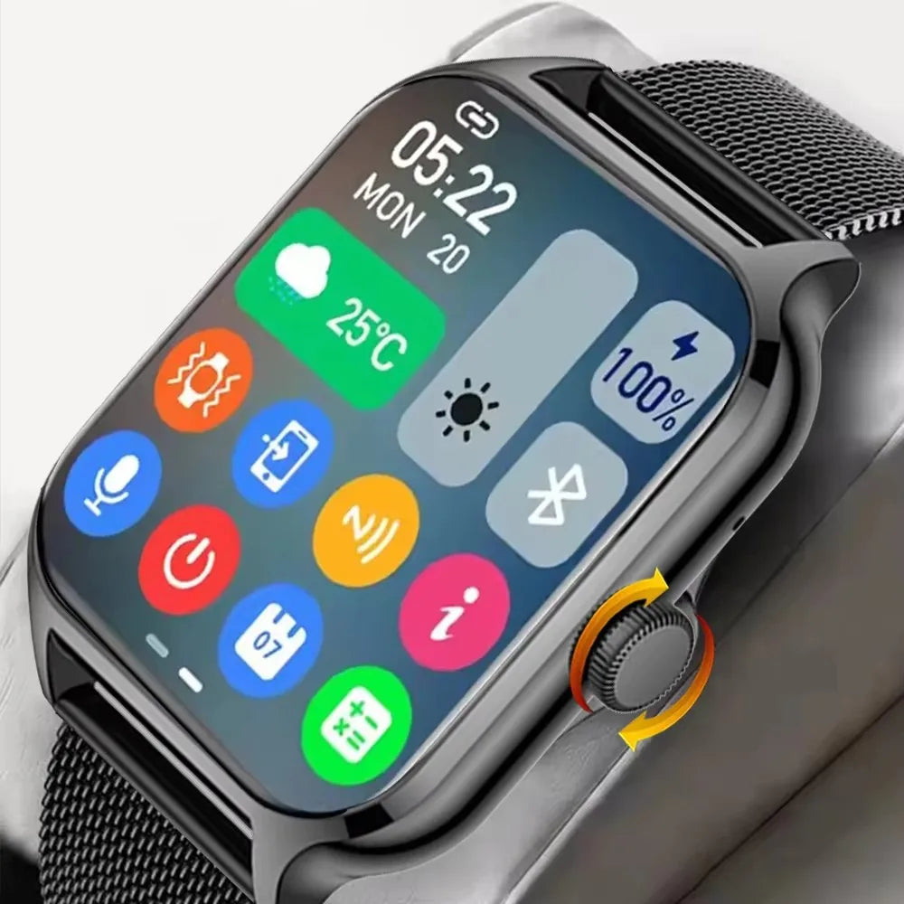 2025 Smart Watch Android IOS Phone 2.01 Inch Color Screen Bluetooth Answer Call Fitness Watches Tracker Smartwatch Women Men