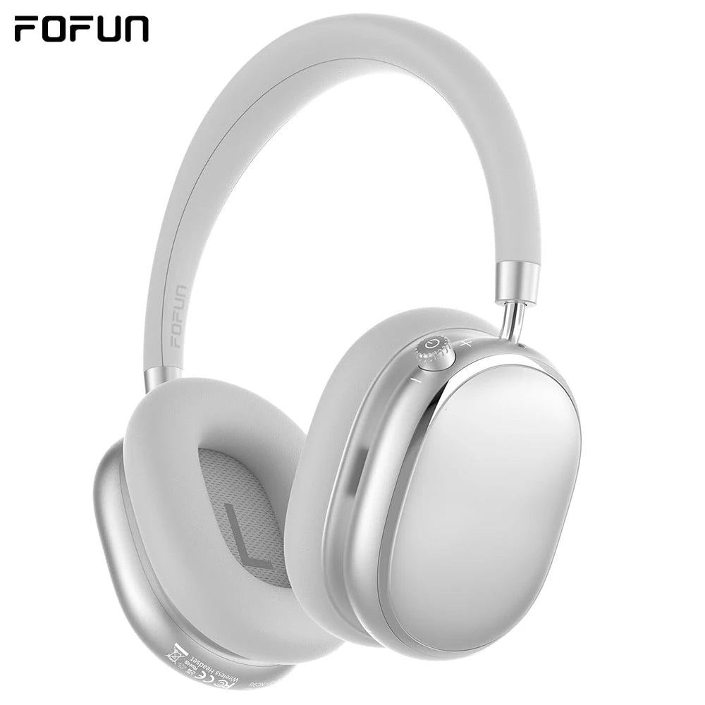 ANC Wireless Bluetooth Over Ear Headphones with Active Noise Cancelling, Hi-Res Audio Low Latency for Airplane Travel, Comfort