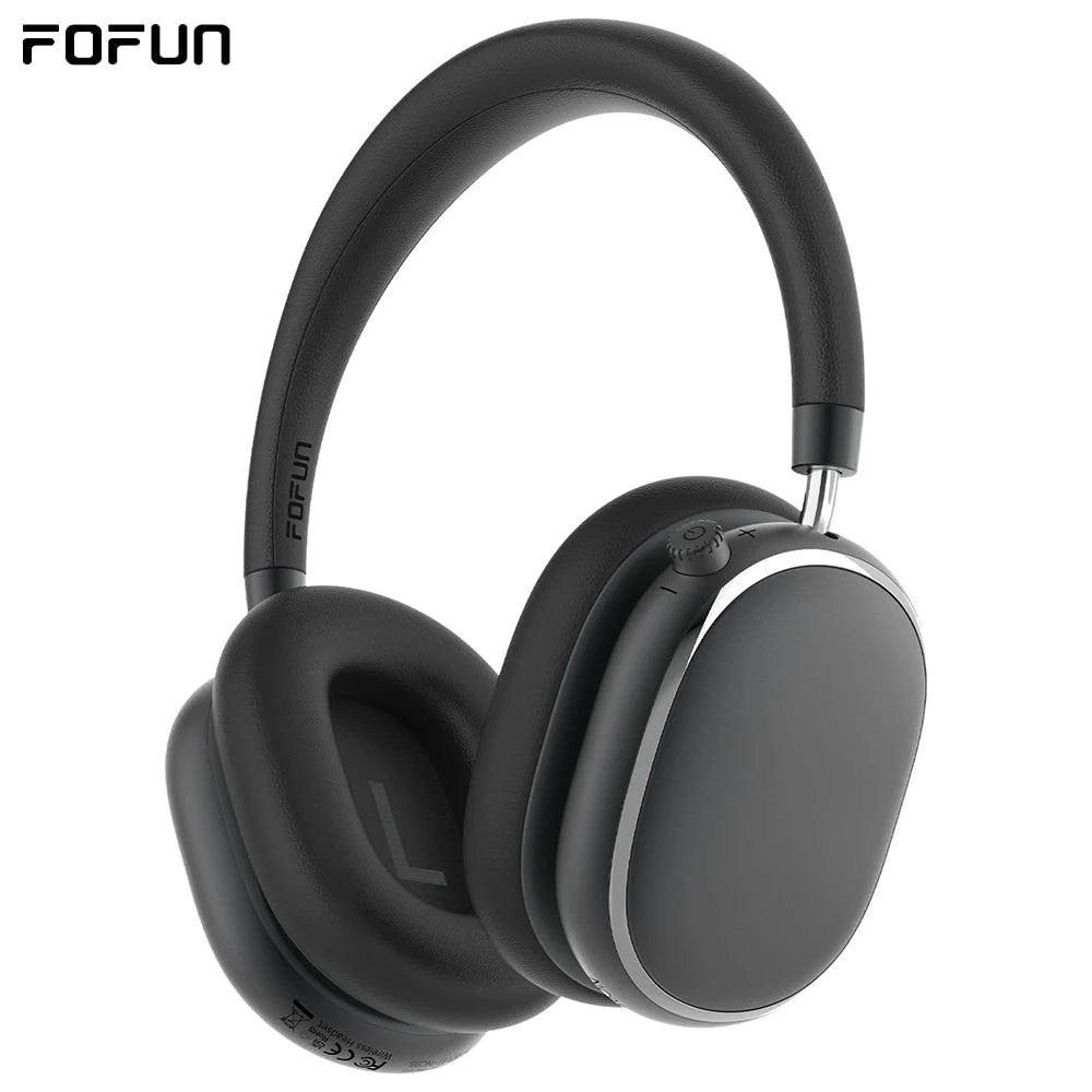 ANC Wireless Bluetooth Over Ear Headphones with Active Noise Cancelling, Hi-Res Audio Low Latency for Airplane Travel, Comfort