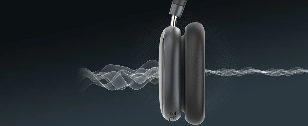 ANC Wireless Bluetooth Over Ear Headphones with Active Noise Cancelling, Hi-Res Audio Low Latency for Airplane Travel, Comfort