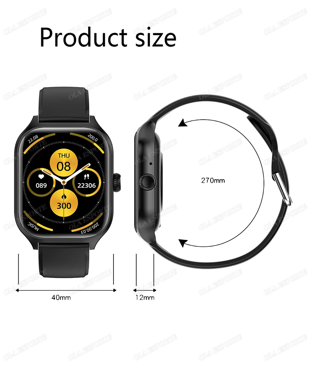 2025 Smart Watch Android IOS Phone 2.01 Inch Color Screen Bluetooth Answer Call Fitness Watches Tracker Smartwatch Women Men