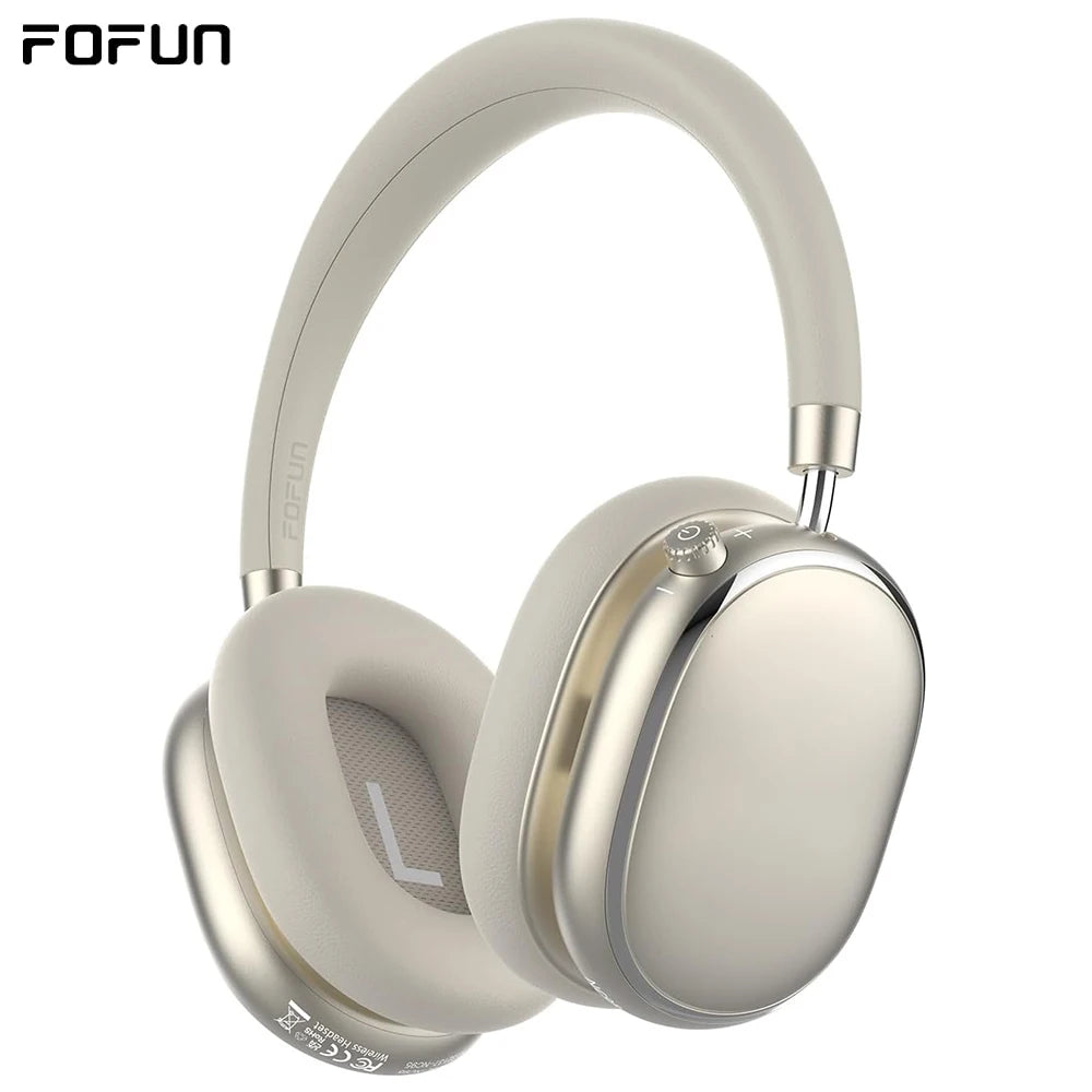 ANC Wireless Bluetooth Over Ear Headphones with Active Noise Cancelling, Hi-Res Audio Low Latency for Airplane Travel, Comfort