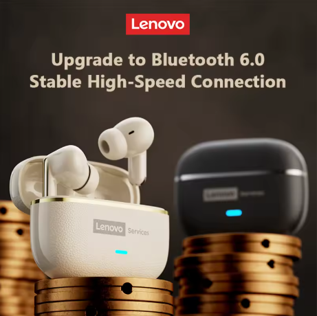 Lenovo LE208 Wireless Earphones — ENC Noise Cancelling, 38ms Low Latency