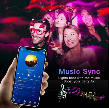 Smart Bluetooth LED Strip Lights — App Control, TV & Game Room Decor